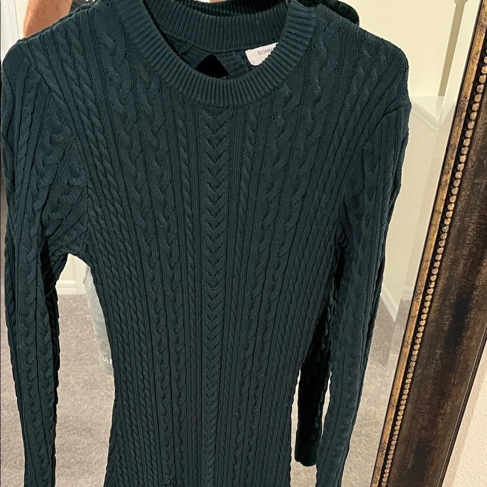 Ronny Kobo Collection Elegant Cut Out Back Midi Sweater Dress - Picture 5 of 9